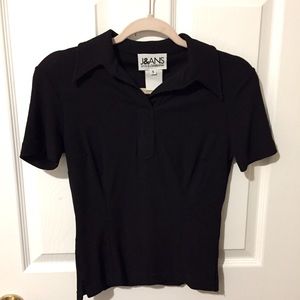 Vintage designer black blouse